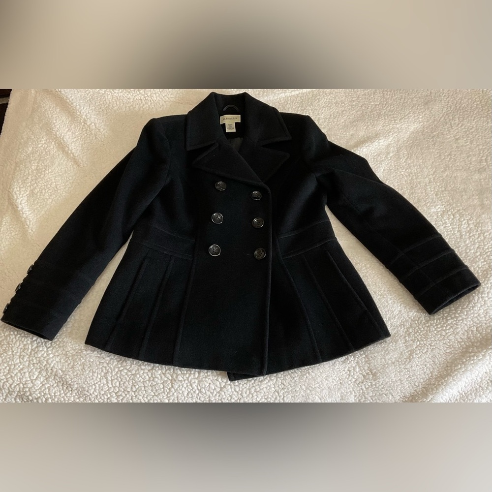 St. John’s Bay Pea Coat black size PS (petite)